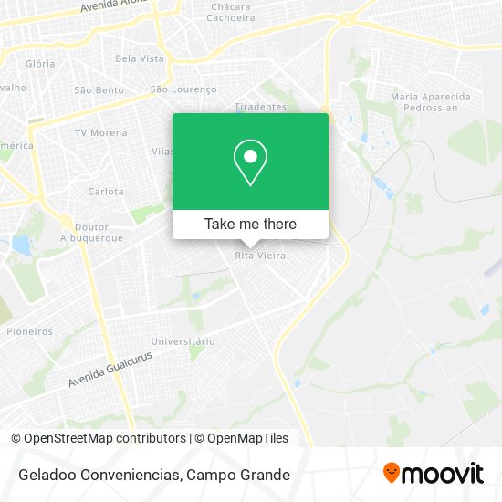 Geladoo Conveniencias map