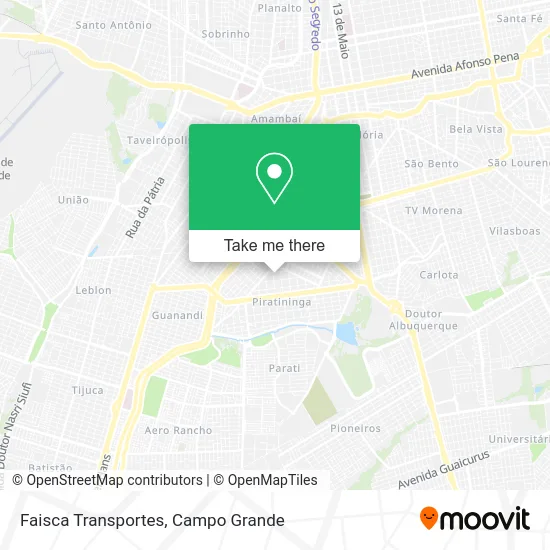 Faisca Transportes map