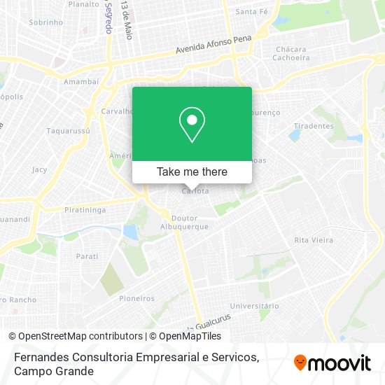 Mapa Fernandes Consultoria Empresarial e Servicos