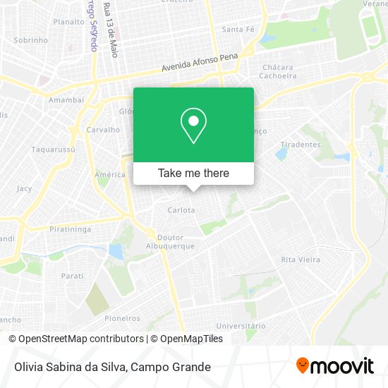 Mapa Olivia Sabina da Silva