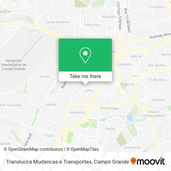 Translucca Mudancas e Transportes map