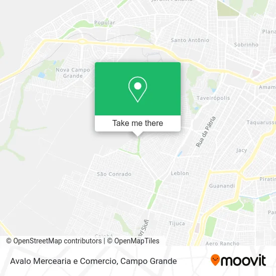 Avalo Mercearia e Comercio map