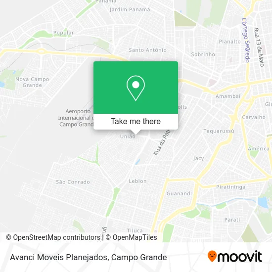 Avanci Moveis Planejados map