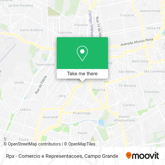 Rpx - Comercio e Representacoes map