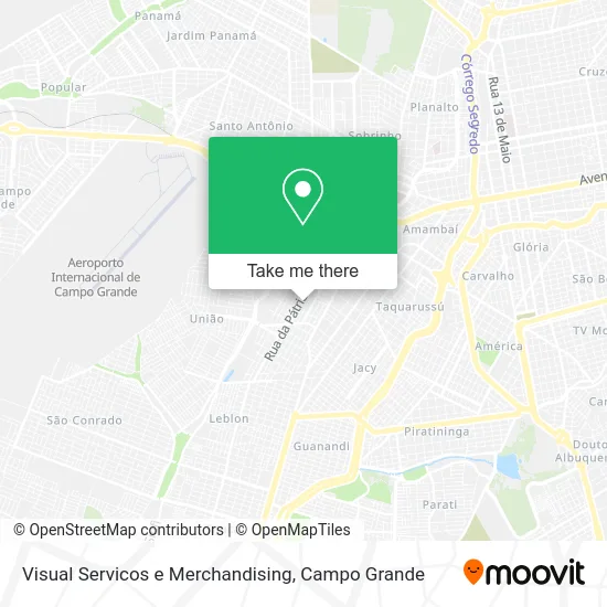 Visual Servicos e Merchandising map