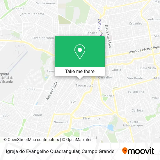 Igreja do Evangelho Quadrangular map