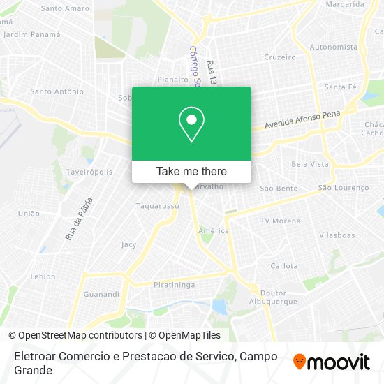 Eletroar Comercio e Prestacao de Servico map