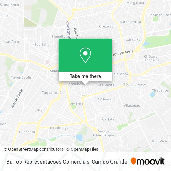 Mapa Barros Representacoes Comerciais