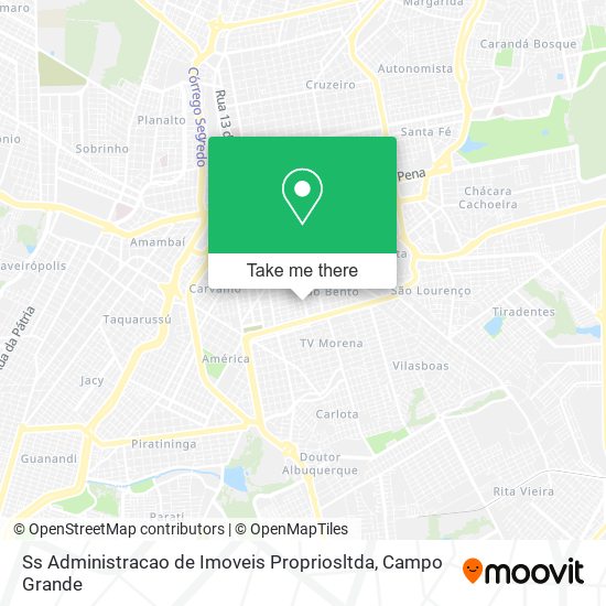 Mapa Ss Administracao de Imoveis Propriosltda