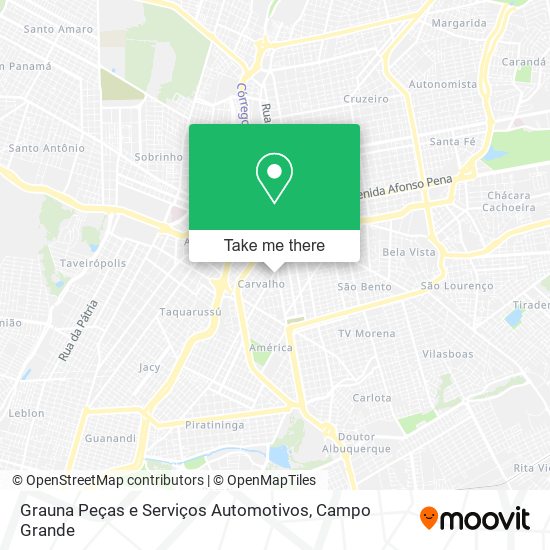 Mapa Grauna Peças e Serviços Automotivos