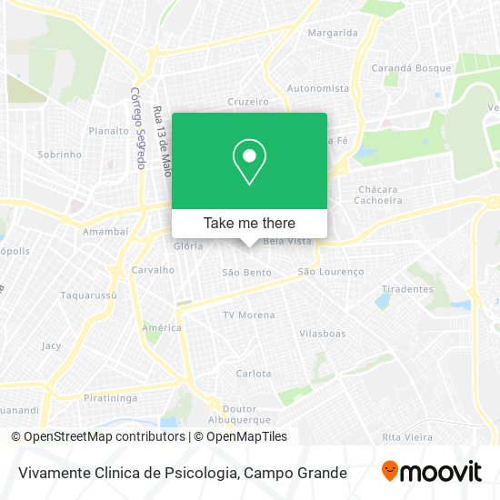 Vivamente Clinica de Psicologia map