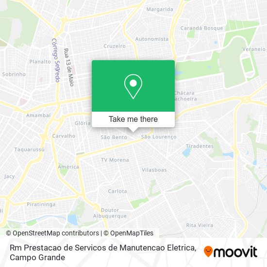 Rm Prestacao de Servicos de Manutencao Eletrica map