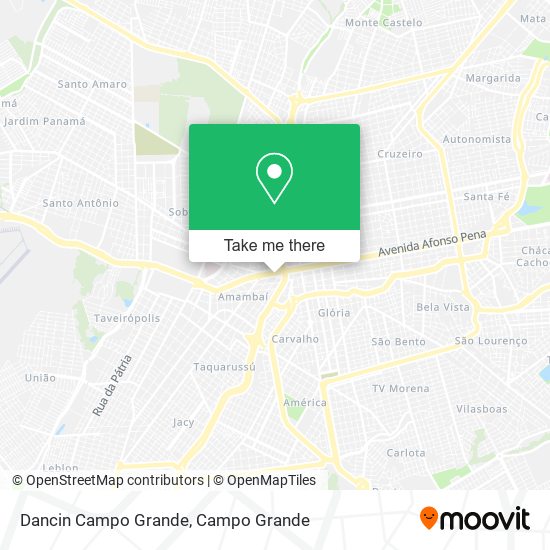 Dancin Campo Grande map