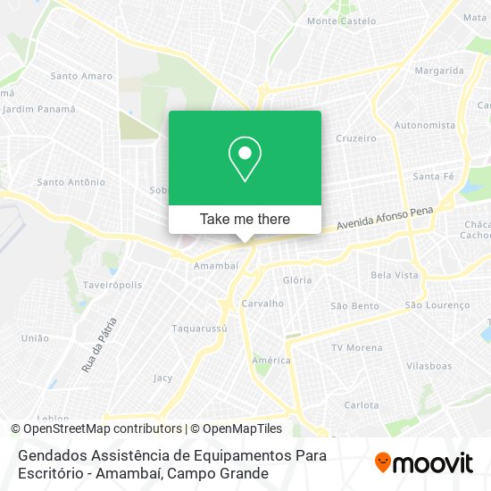 Gendados Assistência de Equipamentos Para Escritório - Amambaí map