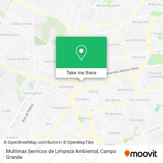 Mapa Multimax Servicos de Limpeza Ambiental