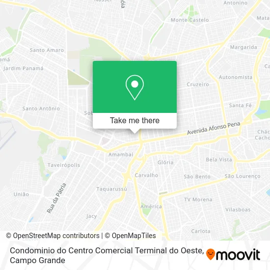 Condominio do Centro Comercial Terminal do Oeste map