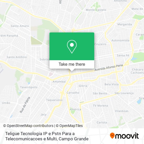 Mapa Teligue Tecnologia IP e Pstn Para a Telecomunicacoes e Multi