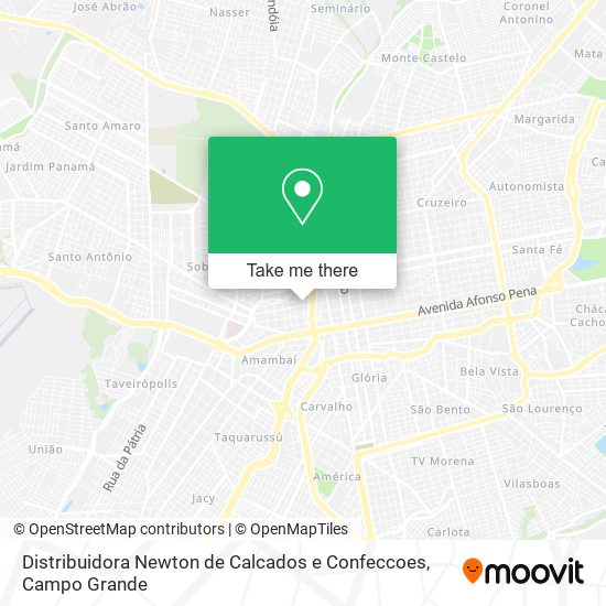 Distribuidora Newton de Calcados e Confeccoes map