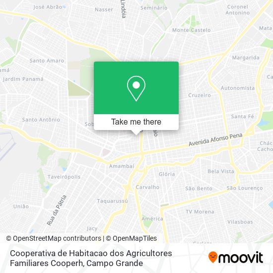 Cooperativa de Habitacao dos Agricultores Familiares Cooperh map