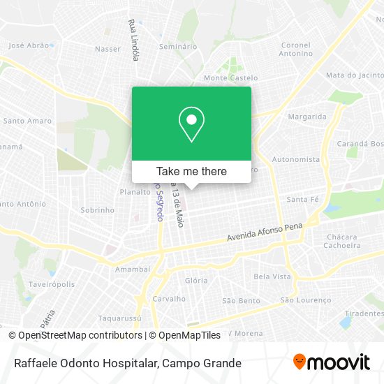 Mapa Raffaele Odonto Hospitalar