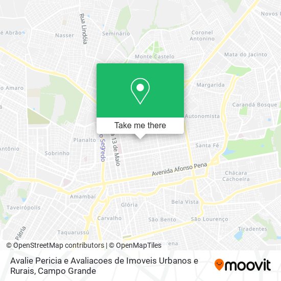 Avalie Pericia e Avaliacoes de Imoveis Urbanos e Rurais map