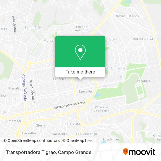 Mapa Transportadora Tigrao