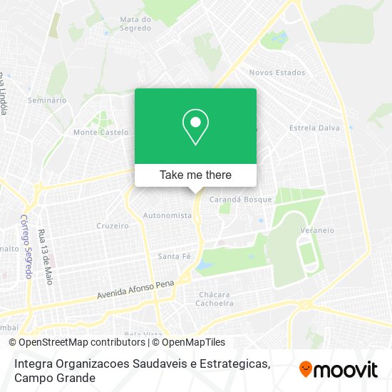 Mapa Integra Organizacoes Saudaveis e Estrategicas