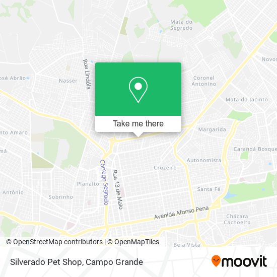 Mapa Silverado Pet Shop