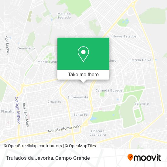 Trufados da Javorka map