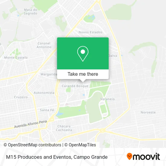 M15 Producoes and Eventos map