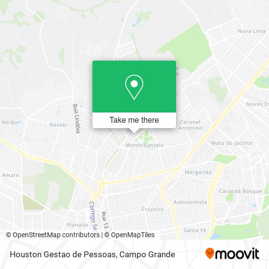 Houston Gestao de Pessoas map