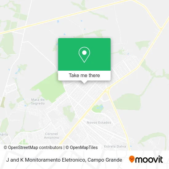J and K Monitoramento Eletronico map