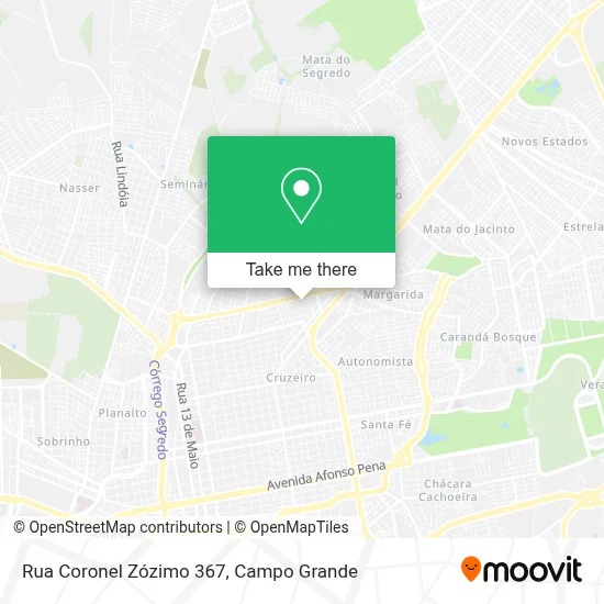 Rua Coronel Zózimo 367 map