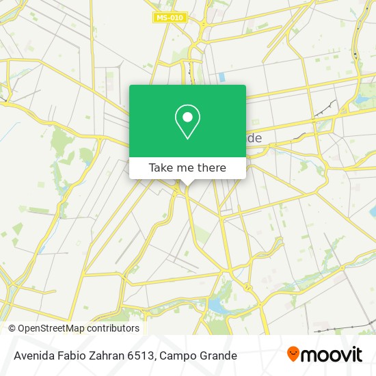 Mapa Avenida Fabio Zahran 6513