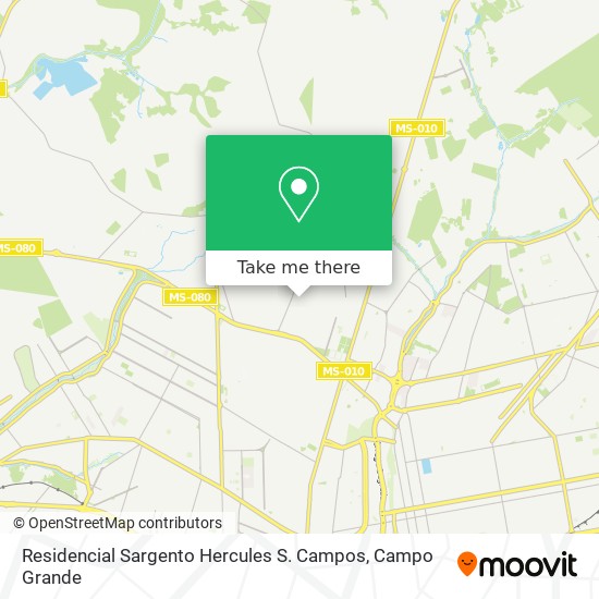 Mapa Residencial Sargento Hercules S. Campos