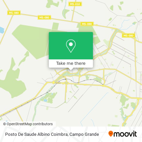 Mapa Posto De Saude Albino Coimbra