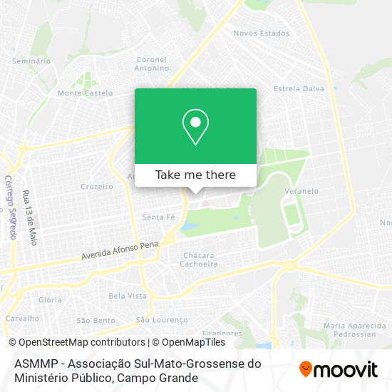 Mapa ASMMP - Associação Sul-Mato-Grossense do Ministério Público