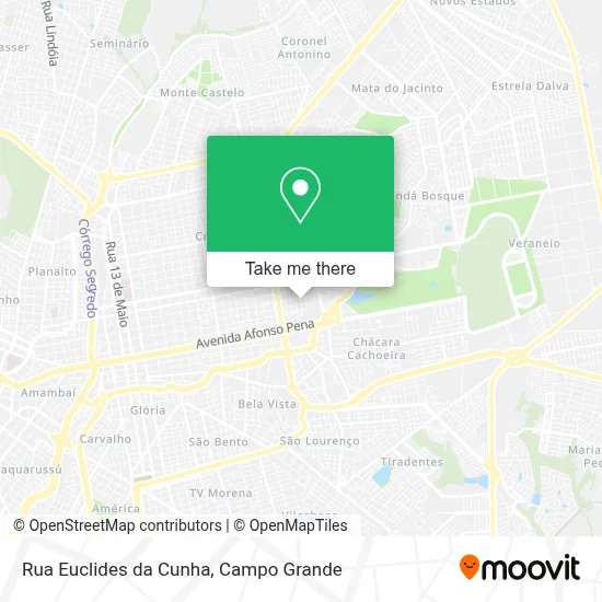 Rua Euclides da Cunha map