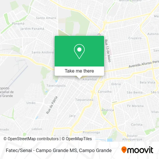 Fatec/Senai - Campo Grande MS map