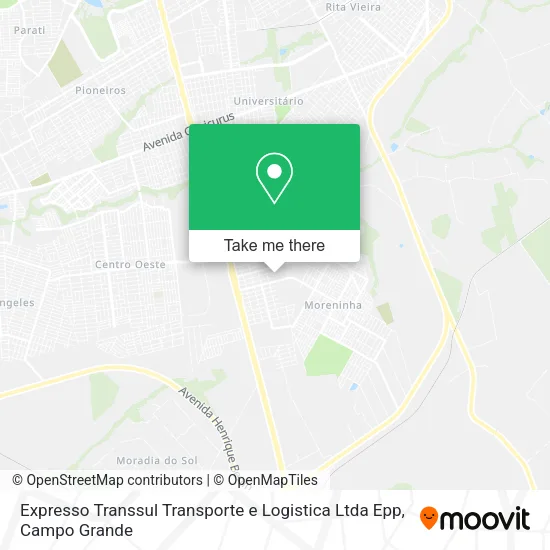 Expresso Transsul Transporte e Logistica Ltda Epp map