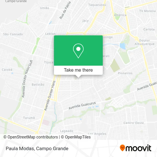 Paula Modas map