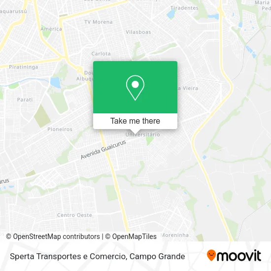 Sperta Transportes e Comercio map