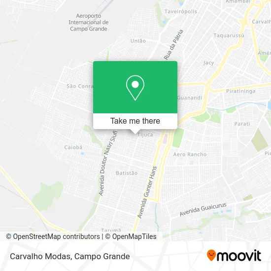 Carvalho Modas map