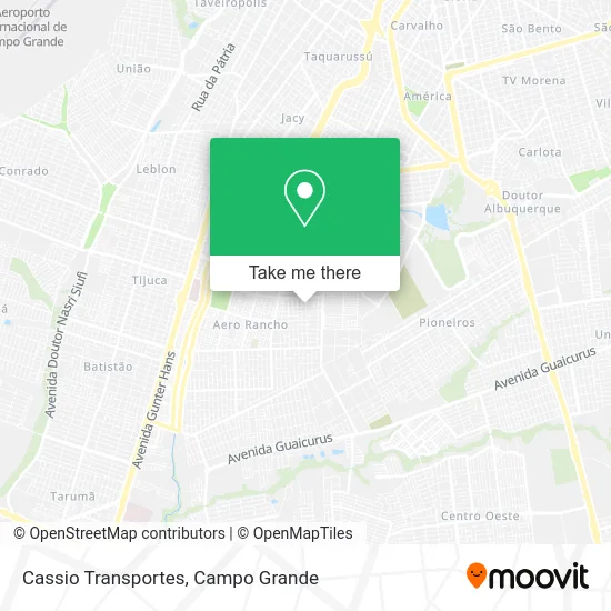 Cassio Transportes map