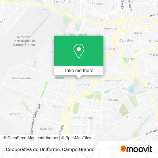 Cooperativa do Uniforme map
