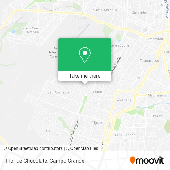 Flor de Chocolate map