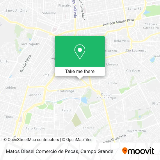 Matos Diesel Comercio de Pecas map