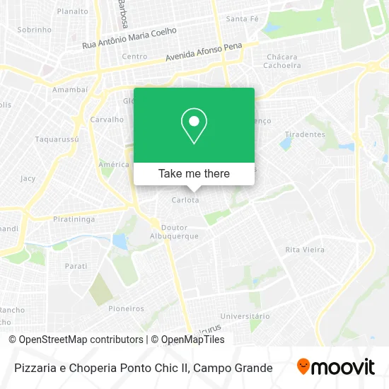 Pizzaria e Choperia Ponto Chic II map