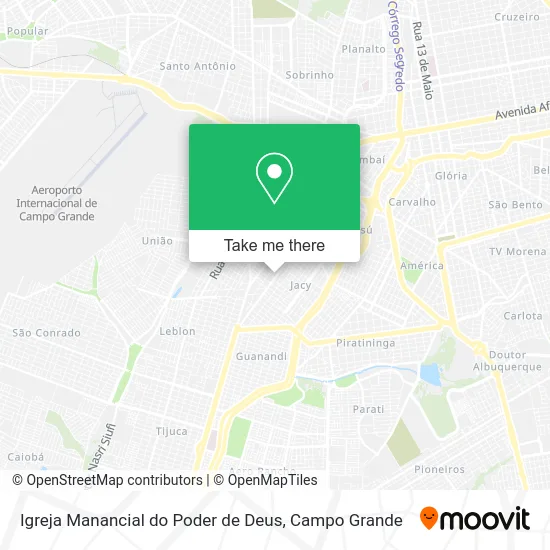 Igreja Manancial do Poder de Deus map