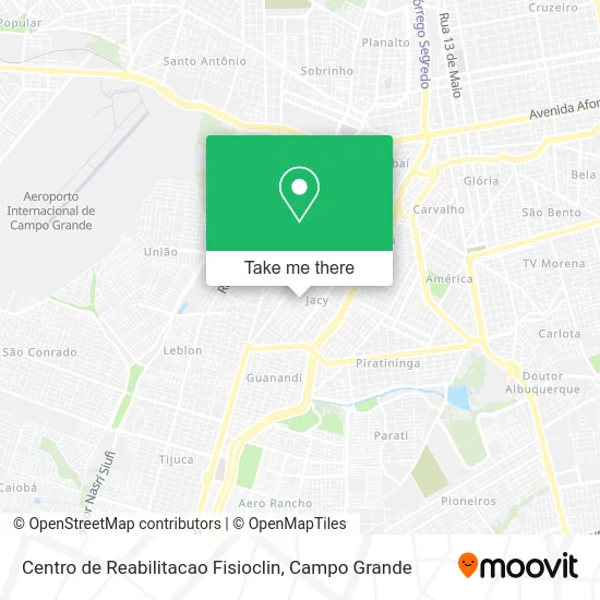 Centro de Reabilitacao Fisioclin map